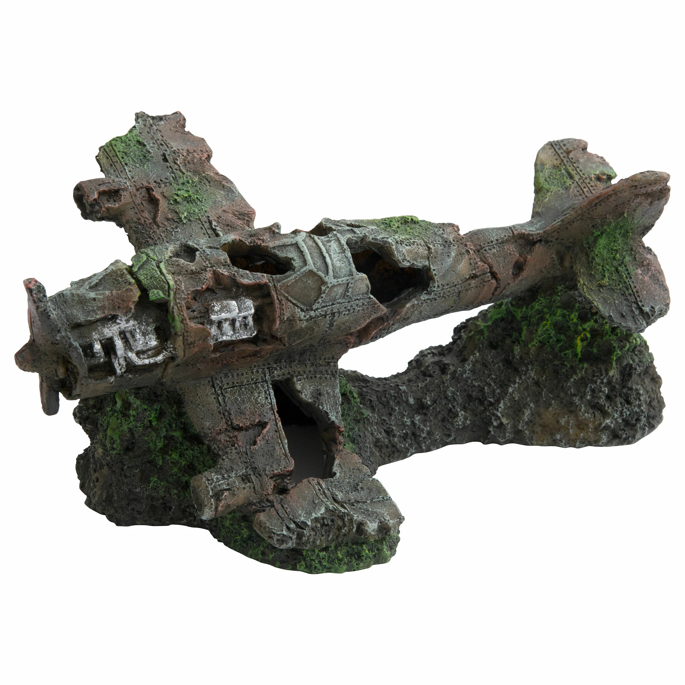Deep Sea Aquariumdekoration Flugzeug Wrack 26.5x17.5x13cm 3 Deep Sea Aquariumdekoration Flugzeug Wrack 26.5x17.5x13cm