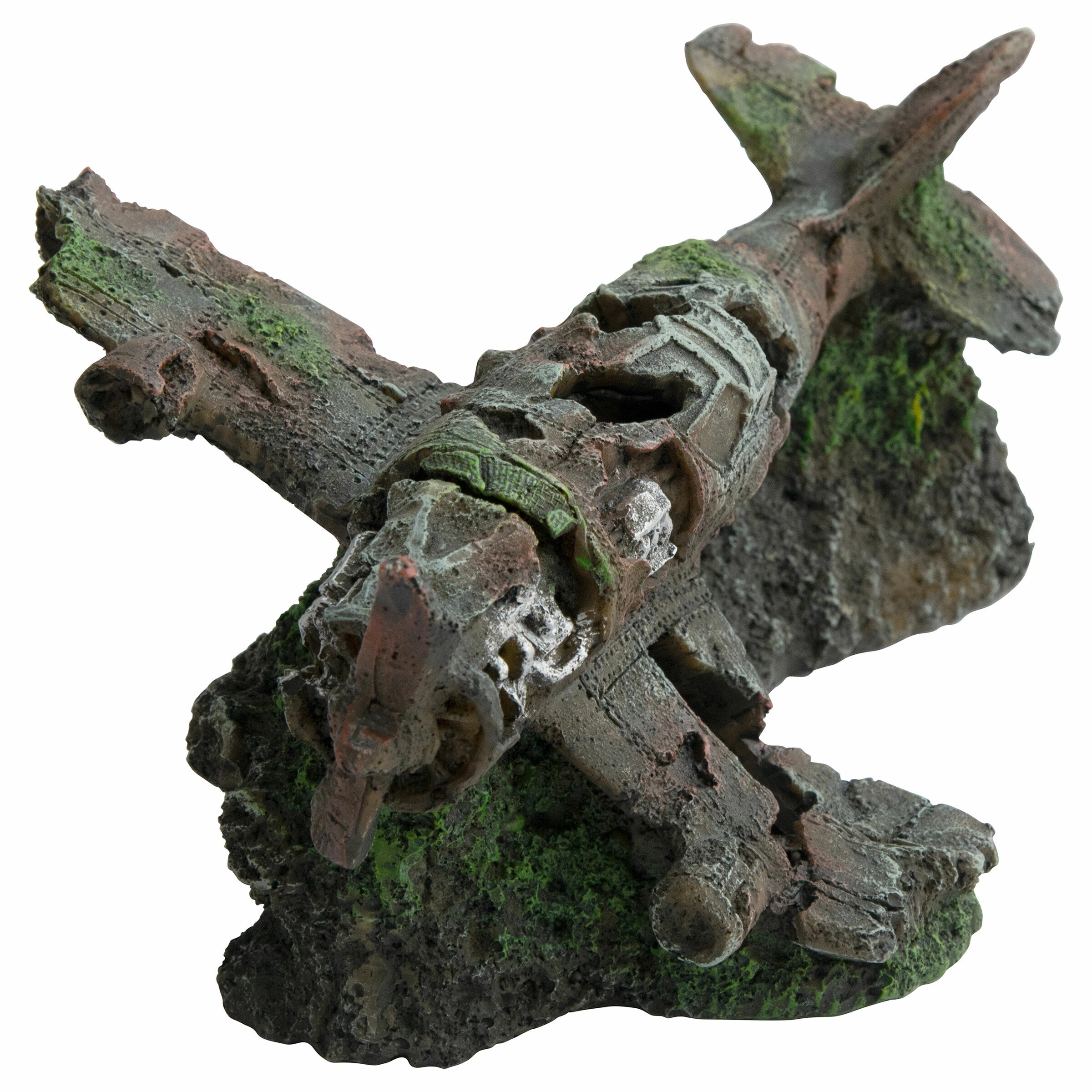 Deep Sea Aquariumdekoration Flugzeug Wrack 26.5x17.5x13cm 4 Deep Sea Aquariumdekoration Flugzeug Wrack 26.5x17.5x13cm – Bild 2