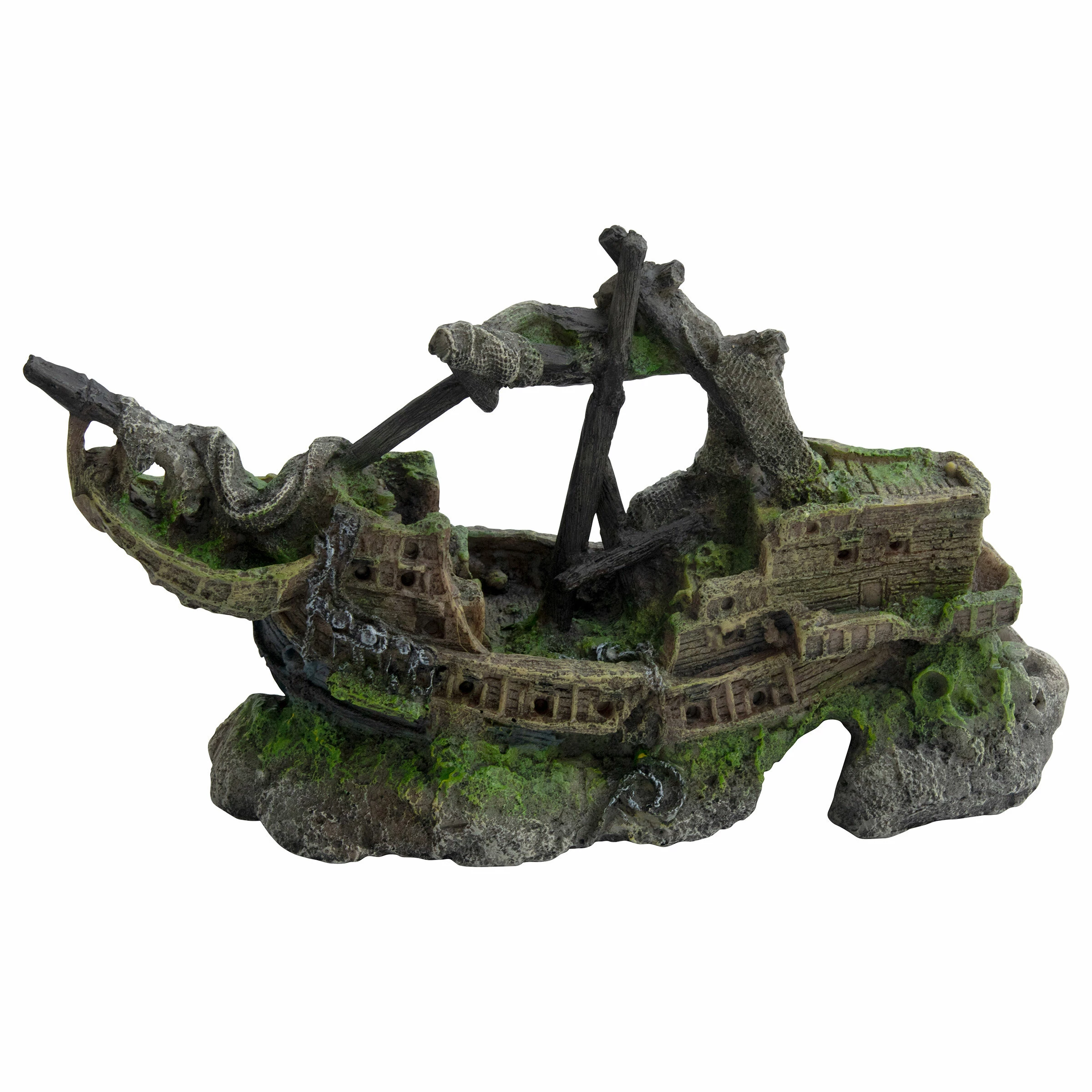 Deep Sea Aquariumdekoration Schiffswrack 32.5x12x18cm 3 Deep Sea Aquariumdekoration Schiffswrack 32.5x12x18cm