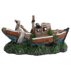 Deep Sea Aquariumdekoration Dampfer 18.3x8.5x10.5cm