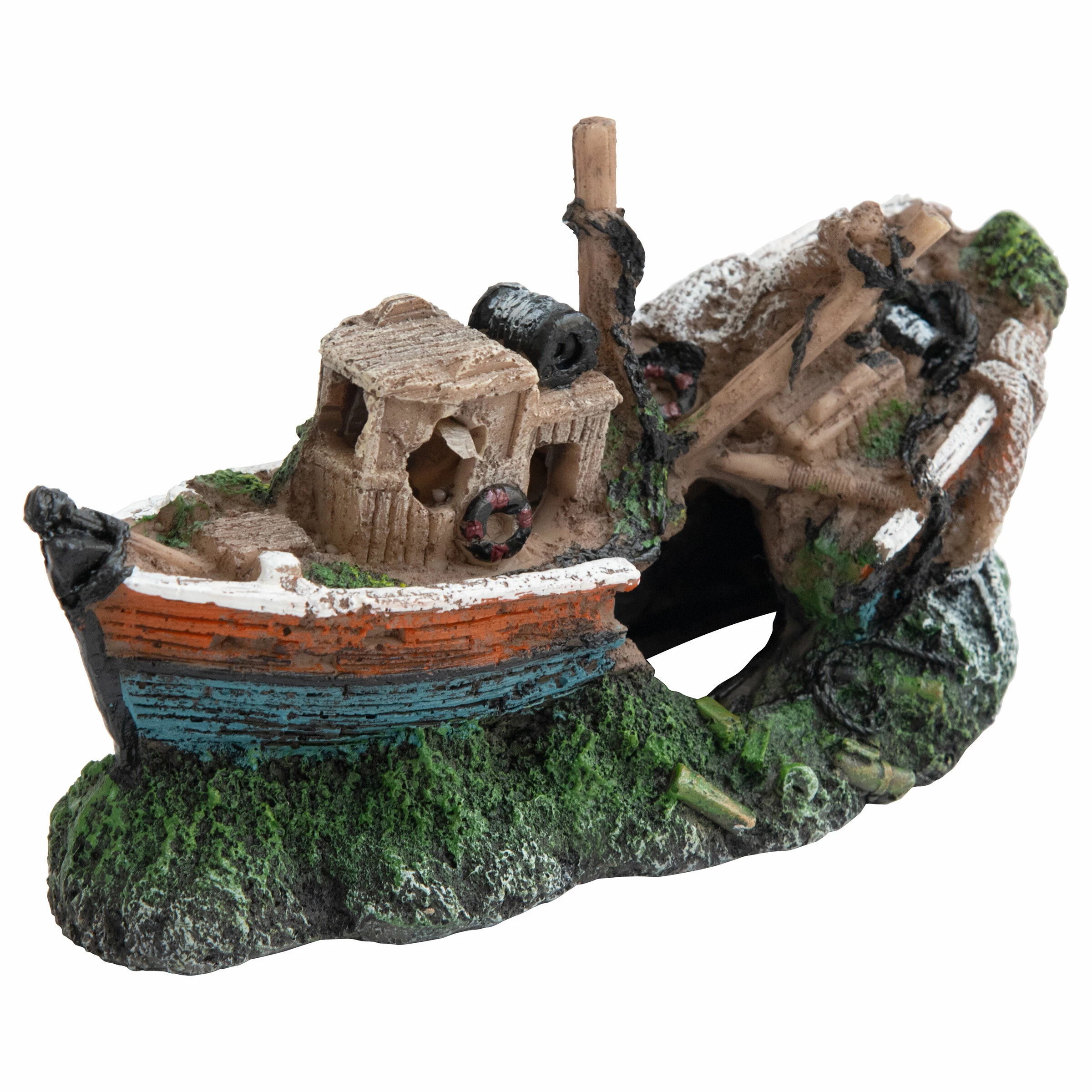 Deep Sea Aquariumdekoration Dampfer 18.3x8.5x10.5cm 4 Deep Sea Aquariumdekoration Dampfer 18.3x8.5x10.5cm – Bild 2