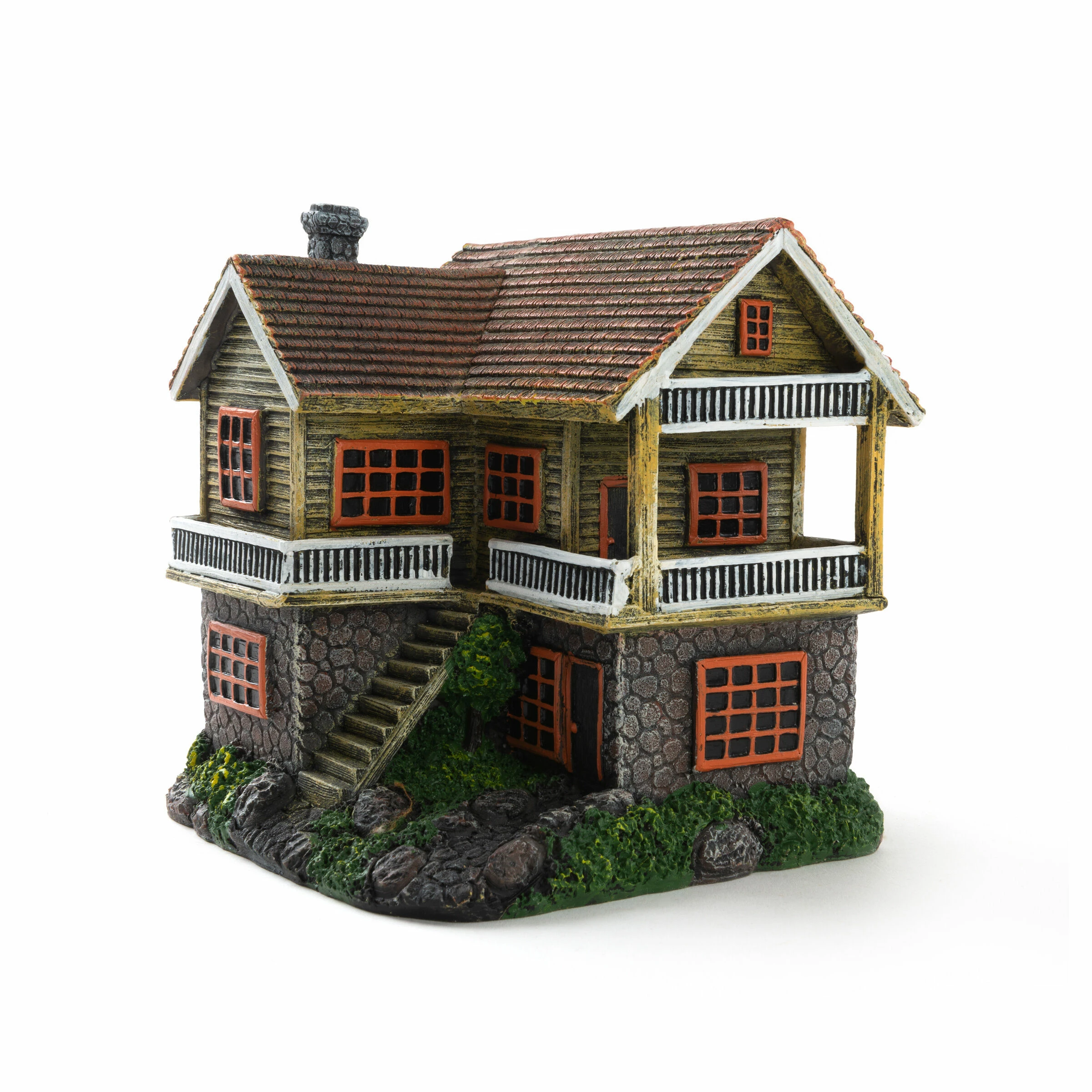 Deep Sea Aquariumdekoration Alpenhaus 12.9x13.5x14.2cm 3 Deep Sea Aquariumdekoration Alpenhaus 12.9x13.5x14.2cm