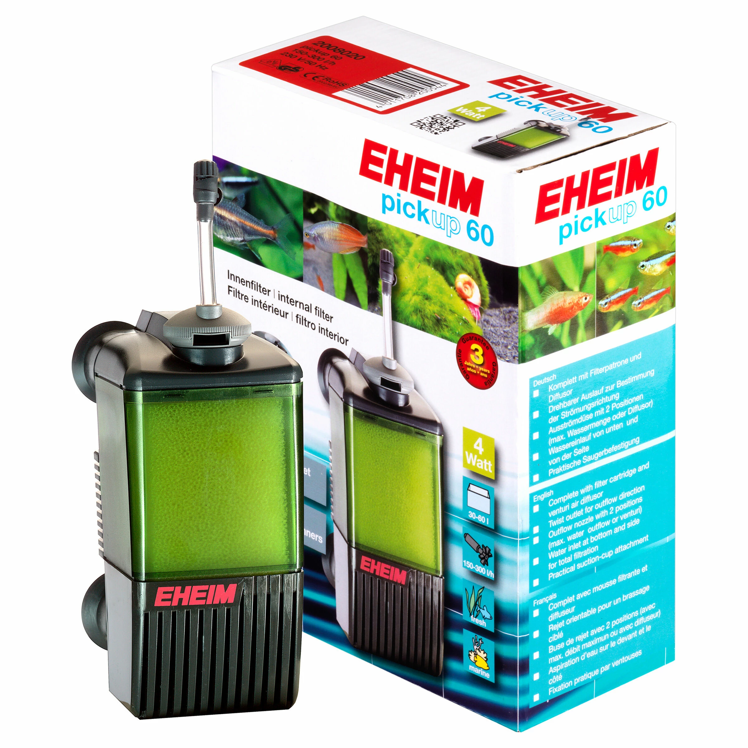 EHEIM Innenfilter Pickup 60 Für Aquarien Bis Ca. 30-60l 3 EHEIM Innenfilter Pickup 60 Für Aquarien Bis Ca. 30-60l