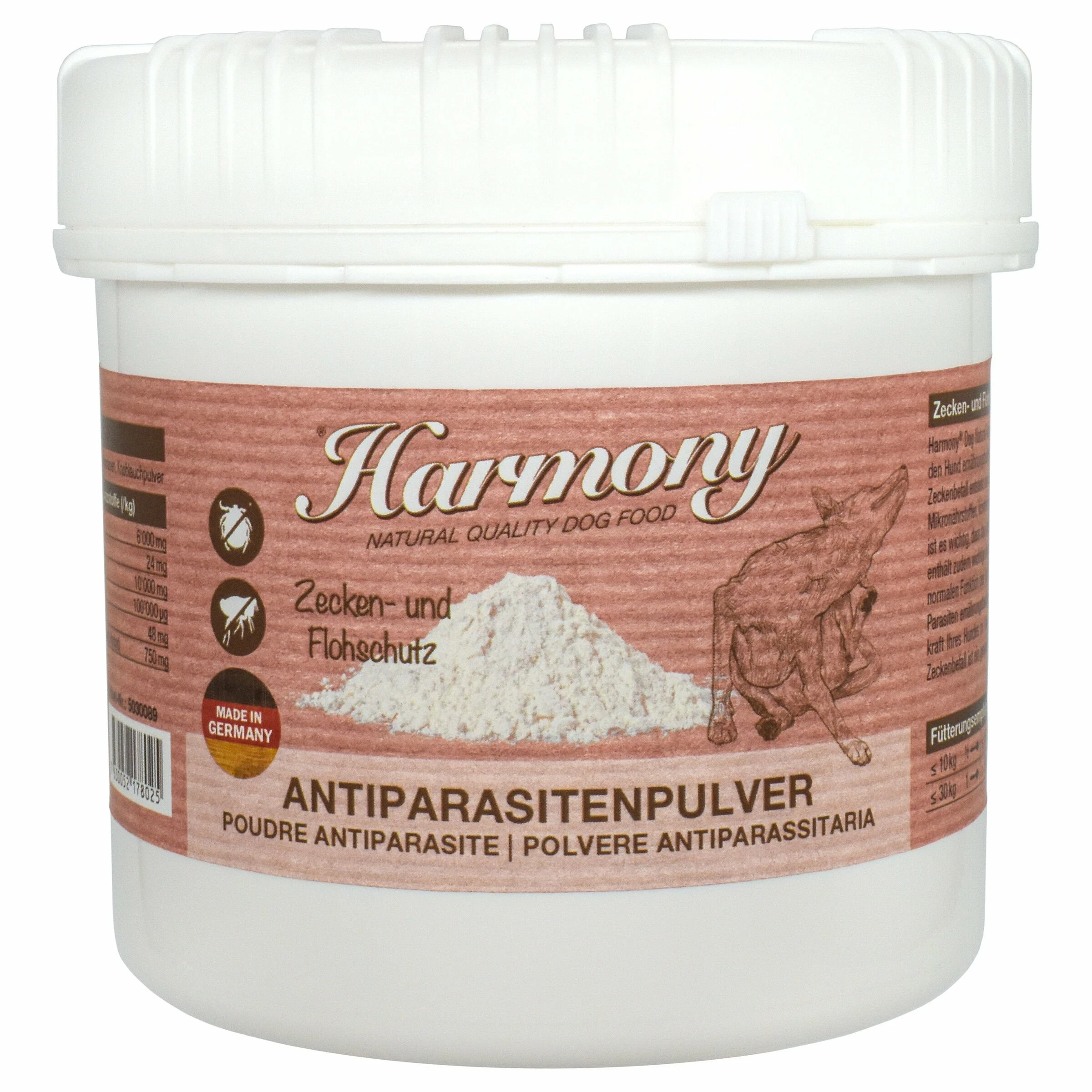 Harmony Dog Natural Antiparasitenpulver 370g 3 Harmony Dog Natural Antiparasitenpulver 370g
