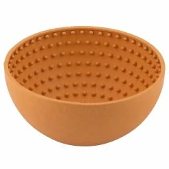 LickiMat Hundenapf Mit Noppen Wobble Orange