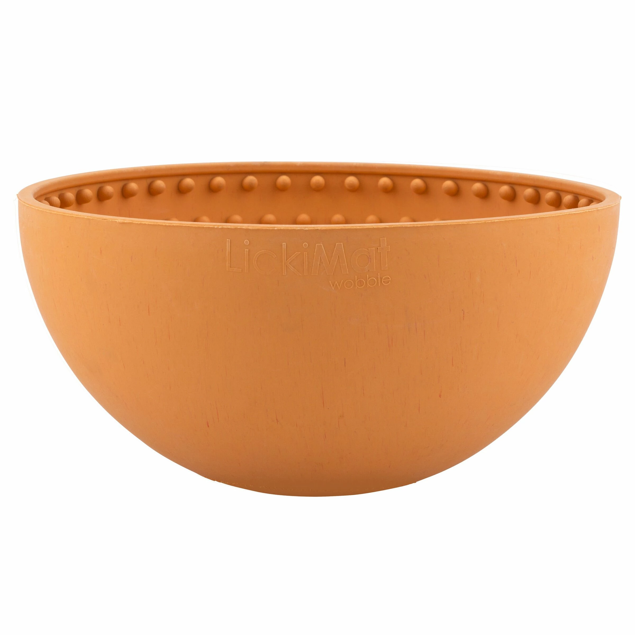 LickiMat Hundenapf Mit Noppen Wobble Orange 4 LickiMat Hundenapf Mit Noppen Wobble Orange – Bild 2