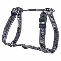 Rogz Jelly Bean Geschirr Silver Gecko Blau S 25–40cm