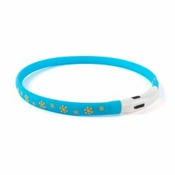 Freezack Leuchtendes Halsband Flash Snow Blau
