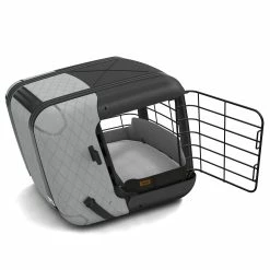 4pets Transportbox Auto Caree Cool Grey