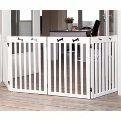 FREEZACK Hunde-Absperrgitter Weiss -Hundefutter Geschäft 5418542 hunde absperrgitter weiss 5418542 2