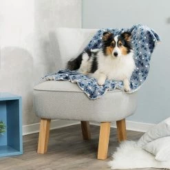 QUALIDOG Decke Tammy 100x70cm Blau/beige -Hundefutter Geschäft 5418764 decke tammy 100x70cm blau beige 5418764 3 p