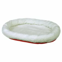 FERPLAST Kuschelbett 47x38cm Wollweiss-rot