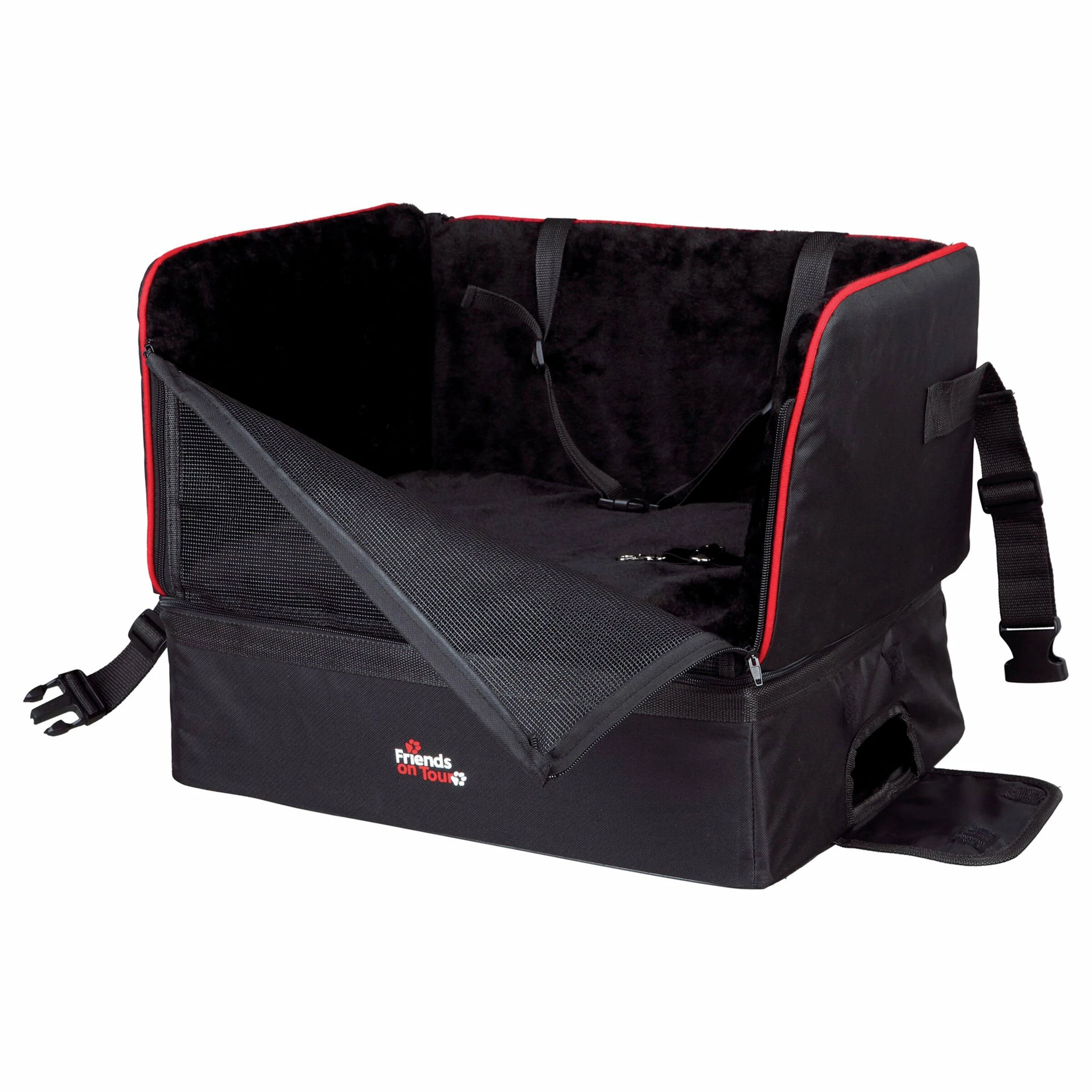 ALLSAFE Autositz Für Kleine Hunde 45x38x37cm 3 ALLSAFE Autositz Für Kleine Hunde 45x38x37cm