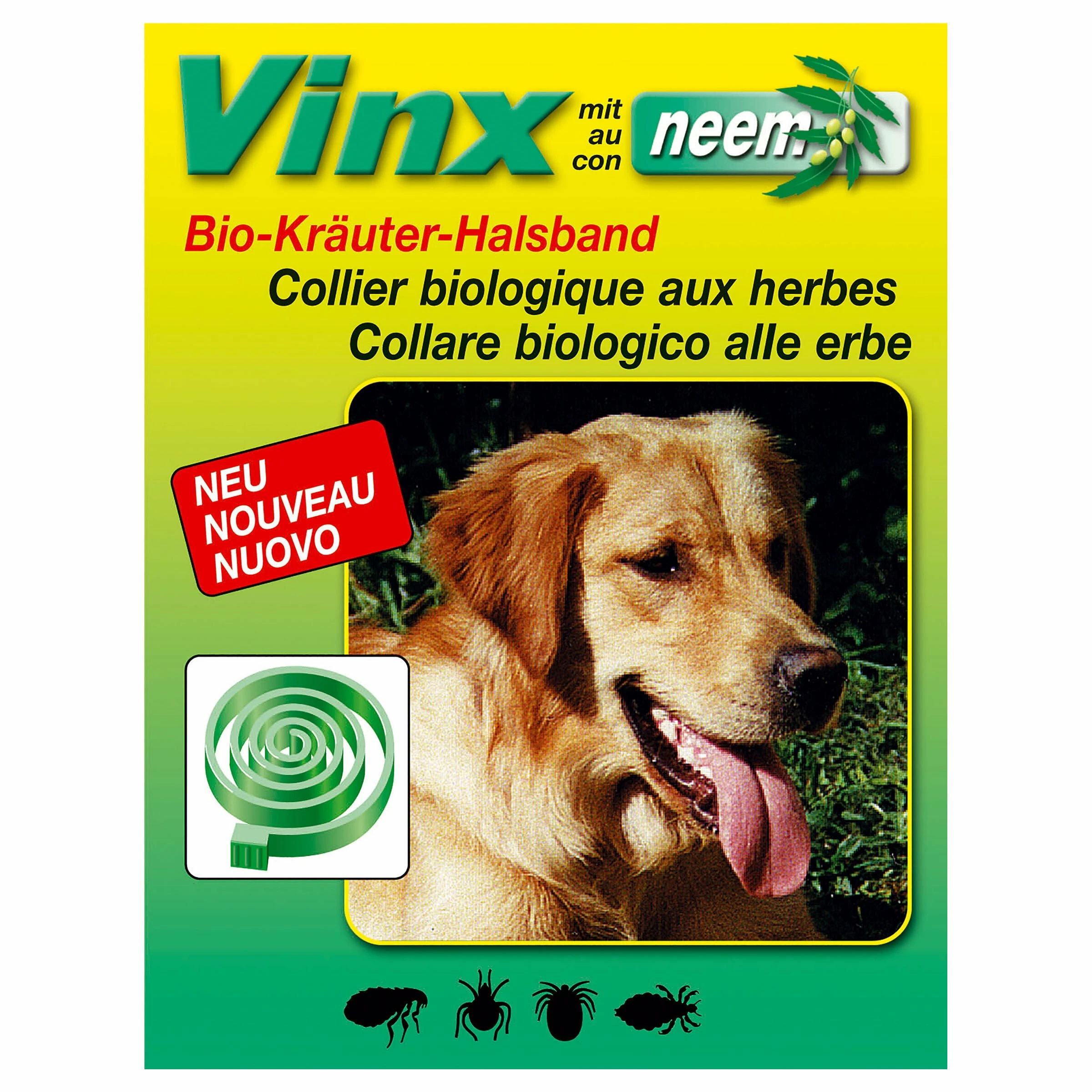 Vinx Neem Bio-Kräuter Hunde Halsband 75cm 3 Vinx Neem Bio-Kräuter Hunde Halsband 75cm