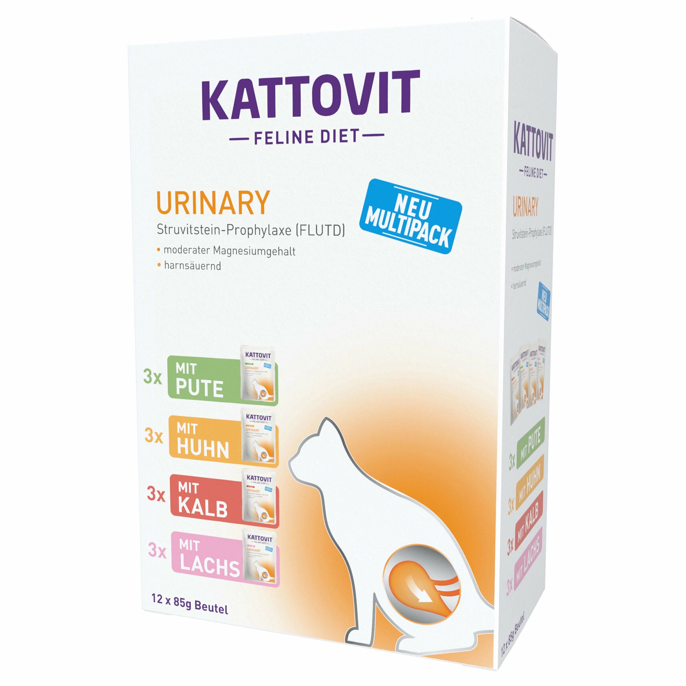 Kattovit Katzenfutter Multipack Urinary 12x85g 3 Kattovit Katzenfutter Multipack Urinary 12x85g