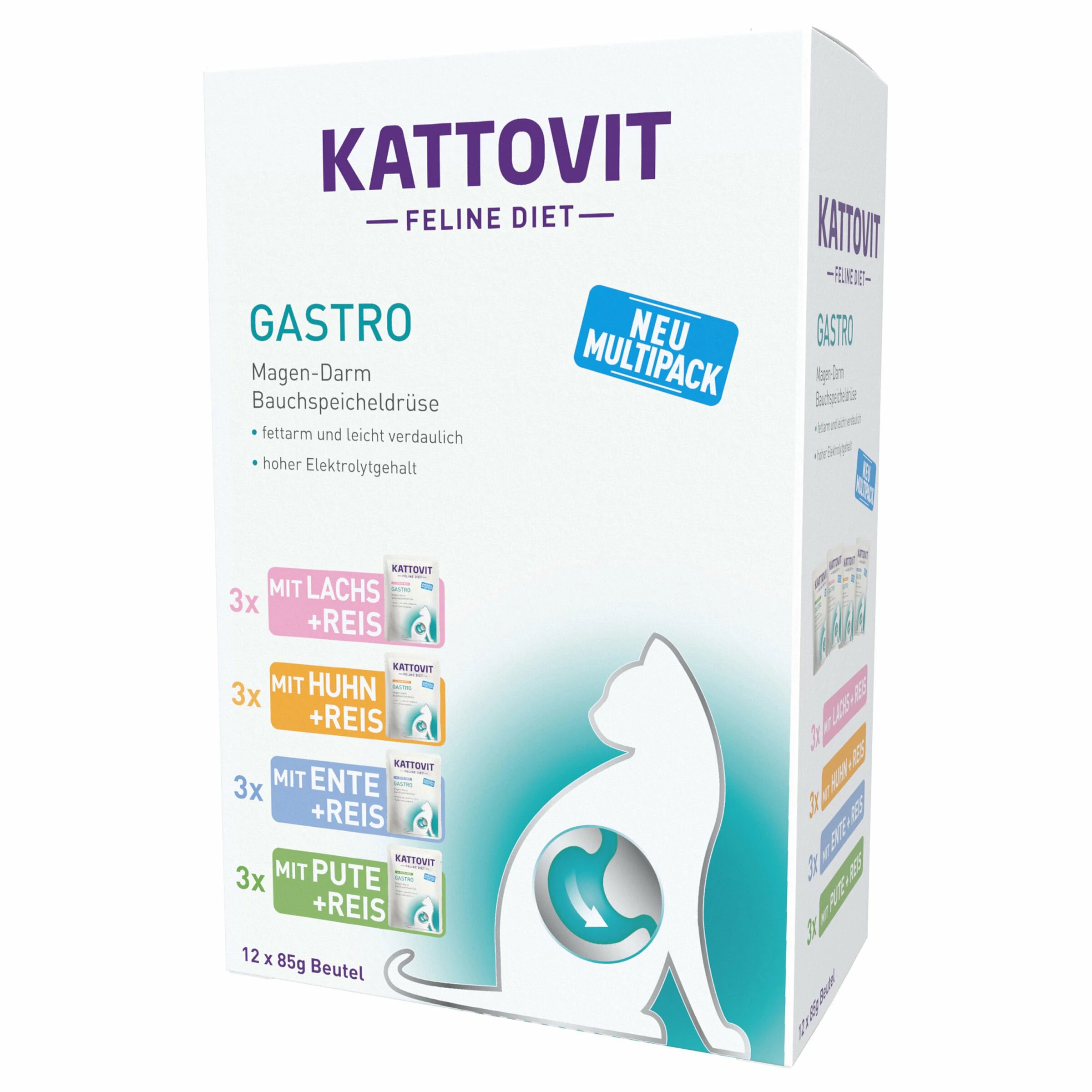 Kattovit Katzenfutter Multipack Gastro 12x85g 3 Kattovit Katzenfutter Multipack Gastro 12x85g