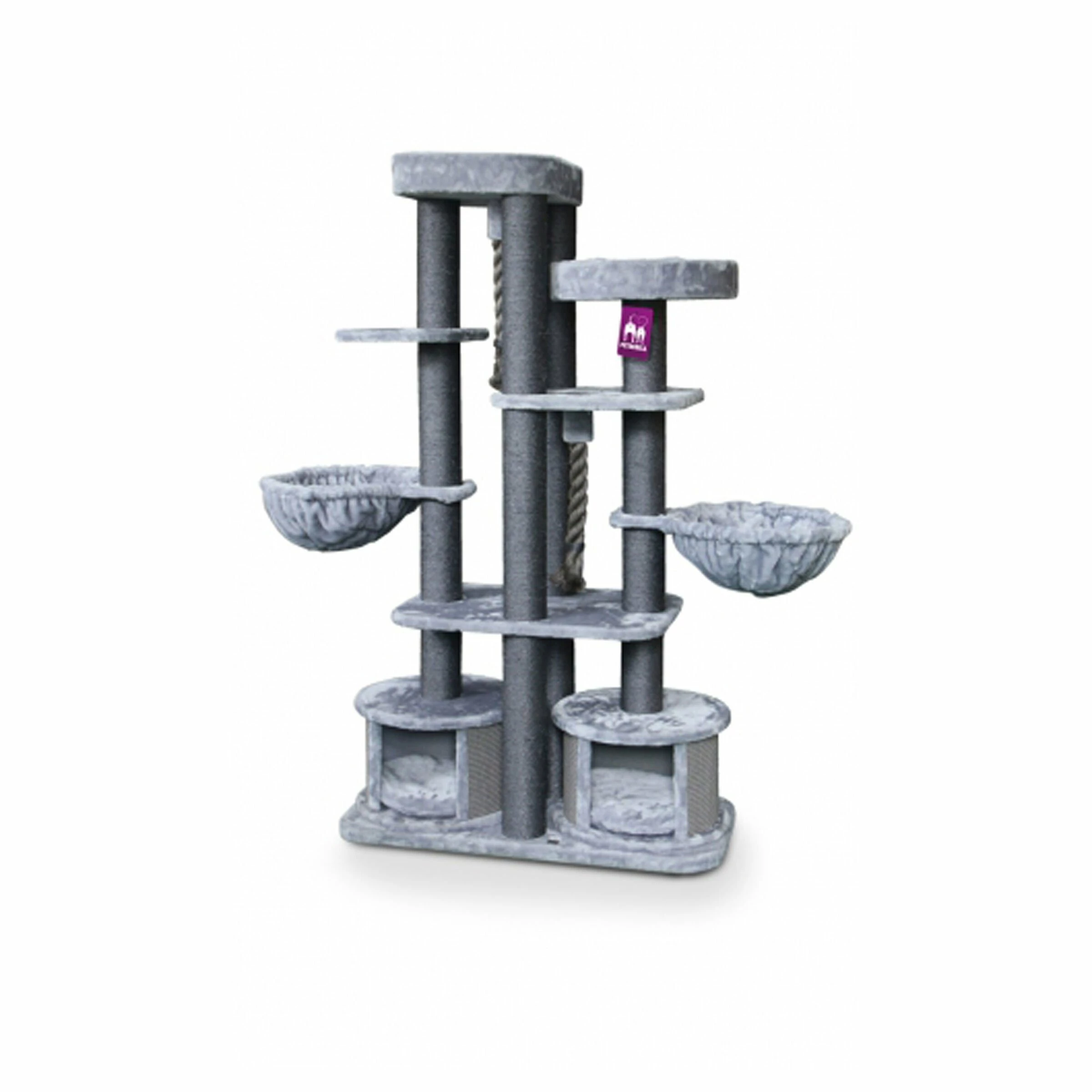 Petrebels Katzenbaum Lucky Bastards Vista 180 Grau 3 Petrebels Katzenbaum Lucky Bastards Vista 180 Grau