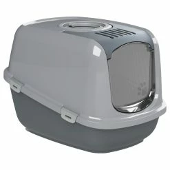 Chatnelle Katzentoilette EcoDome Mit Haube & Siebeinsatz Grau
