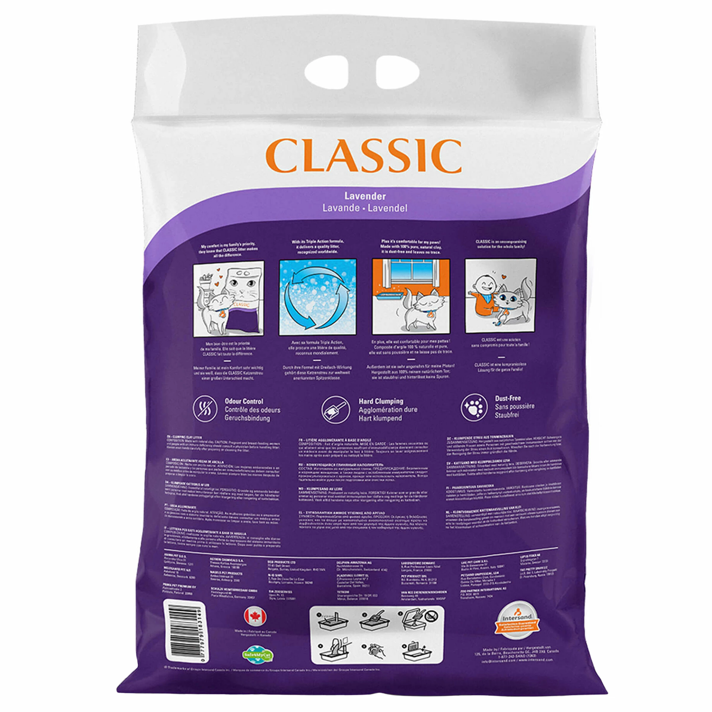 Intersand Classic Katzenstreu Lavendel 14kg 4 Intersand Classic Katzenstreu Lavendel 14kg – Bild 2