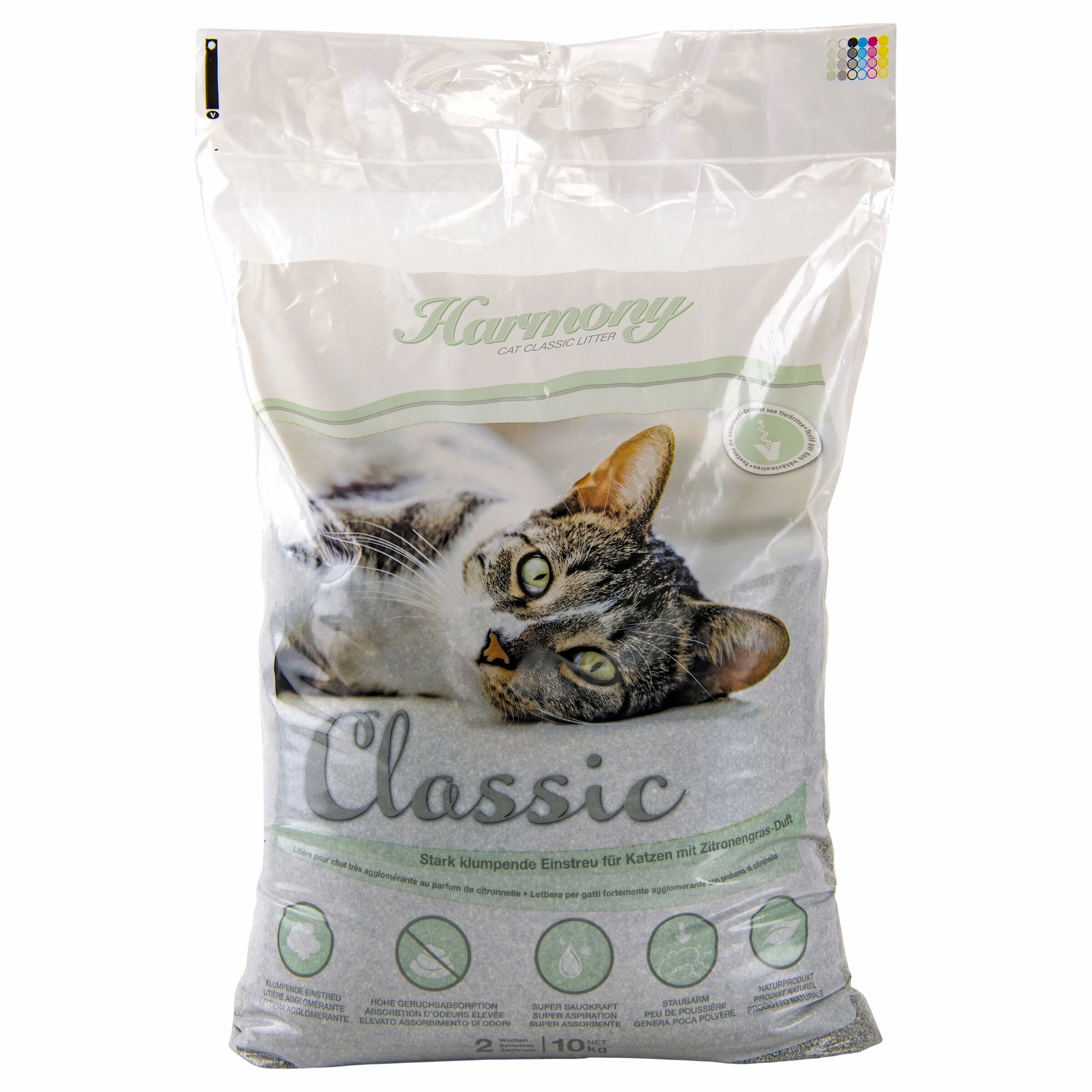 Harmony Cat Classic Katzenstreu Mit Zitronengras-Duft 10kg 3 Harmony Cat Classic Katzenstreu Mit Zitronengras-Duft 10kg