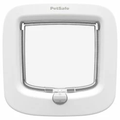 PetSafe Katzenklappe 300, 4-Weg Katzentür, Weiss