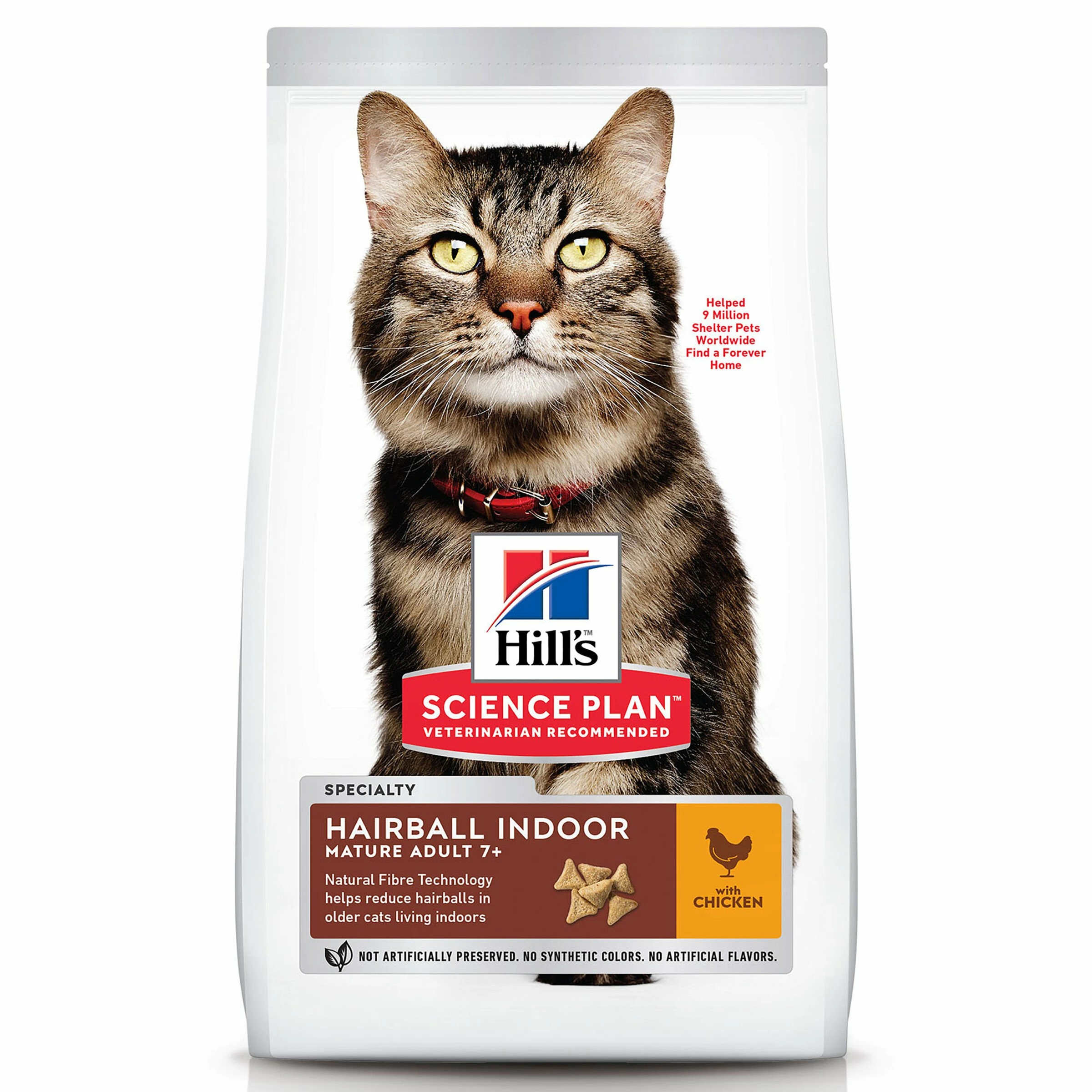Hill's Katze Science Plan Mature Adult 7+ Hairball Indoor 2.5kg 3 Hill's Katze Science Plan Mature Adult 7+ Hairball Indoor 2.5kg