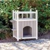 Petrebels Cat´s Home Mit Balkon Grau/weiss -Hundefutter Geschäft 6207055 cat s home mit balkon grau weiss 6207055