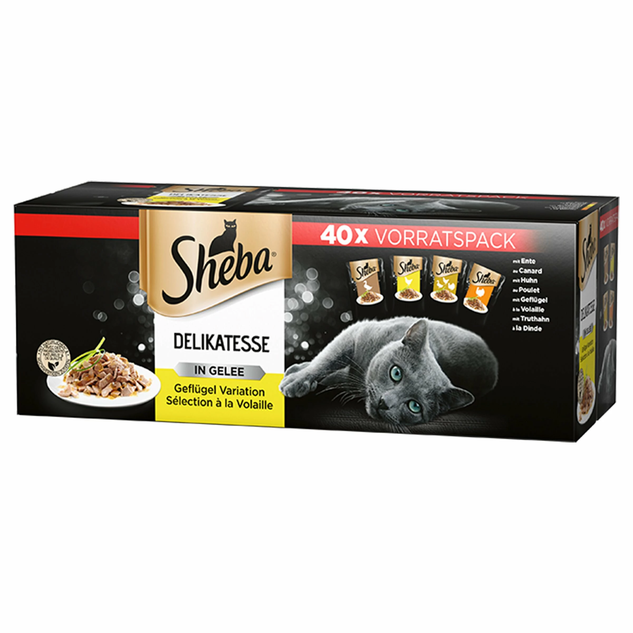 Sheba Delikatesse In Gelee Geflügel Variation 40x85g 6 Sheba Delikatesse In Gelee Geflügel Variation 40x85g – Bild 4