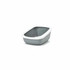 Savic Katzentoilette Aseo Jumbo Weiss-grau 67.5x48.5x29cm