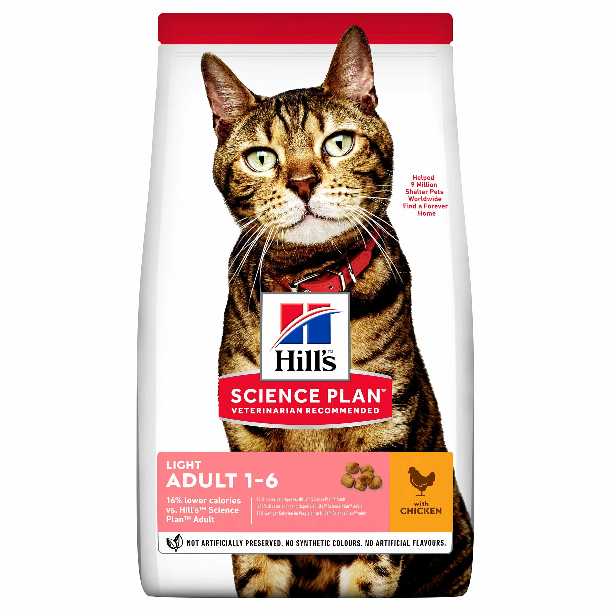 Hill's Katze Science Plan Katze Adult Trockenfutter Light Huhn 3 Hill's Katze Science Plan Katze Adult Trockenfutter Light Huhn