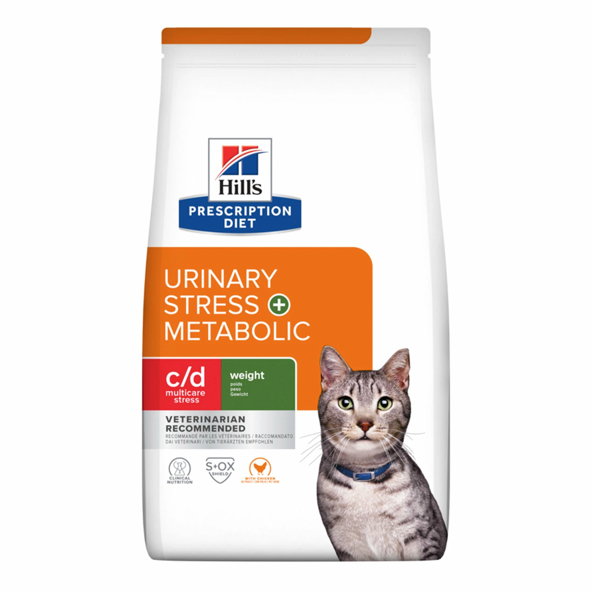 Hill's VET Katze Prescription Diet C/d Urinary Stress & Metabolic Huhn 3 Hill's VET Katze Prescription Diet C/d Urinary Stress & Metabolic Huhn