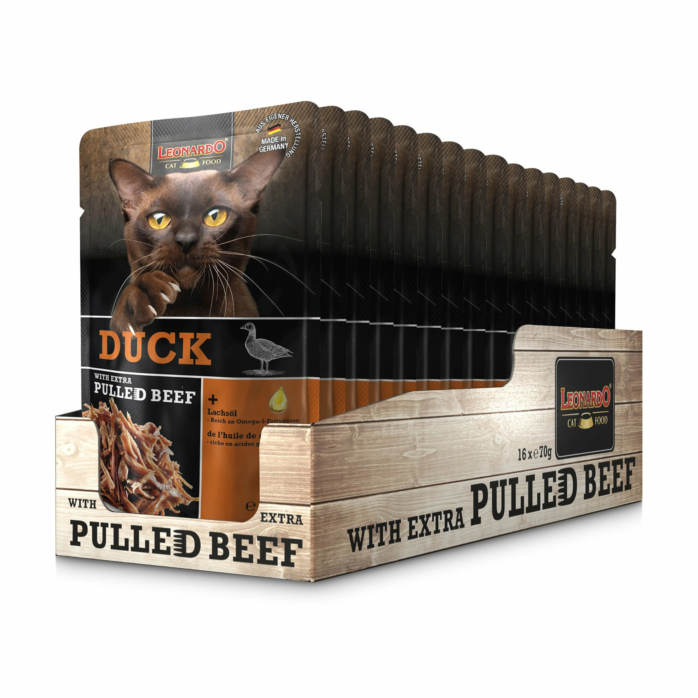 Leonardo Nassfutter Verschiedene Sorten Mit Pulled Beef 16x70g Im Beutel 7 Leonardo Nassfutter Verschiedene Sorten Mit Pulled Beef 16x70g Im Beutel – Bild 5