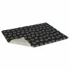 QUALIDOG Liegematte Anti-Slip Schwarz Mit Grauen Pfoten