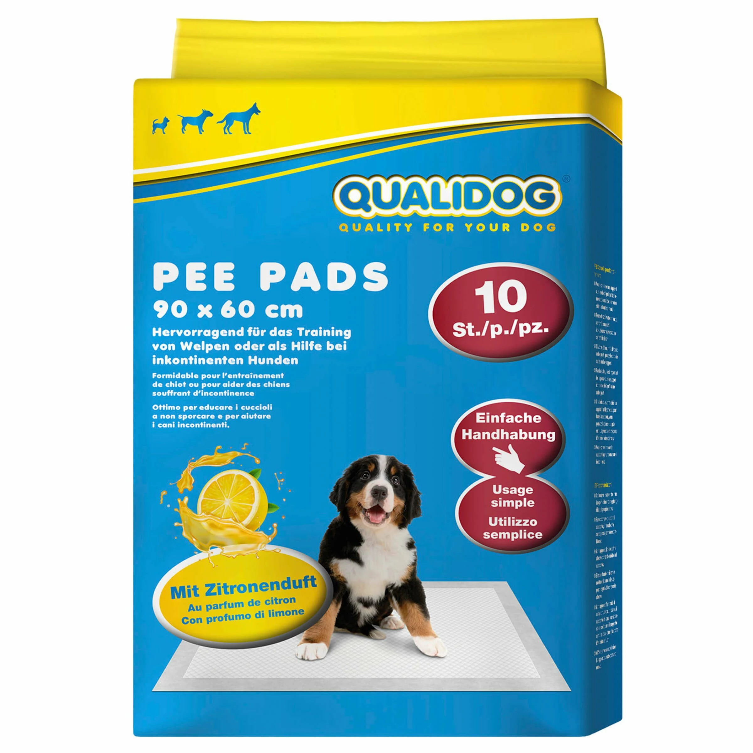 QUALIDOG Puppy Pee Pads Zitrone 3 QUALIDOG Puppy Pee Pads Zitrone
