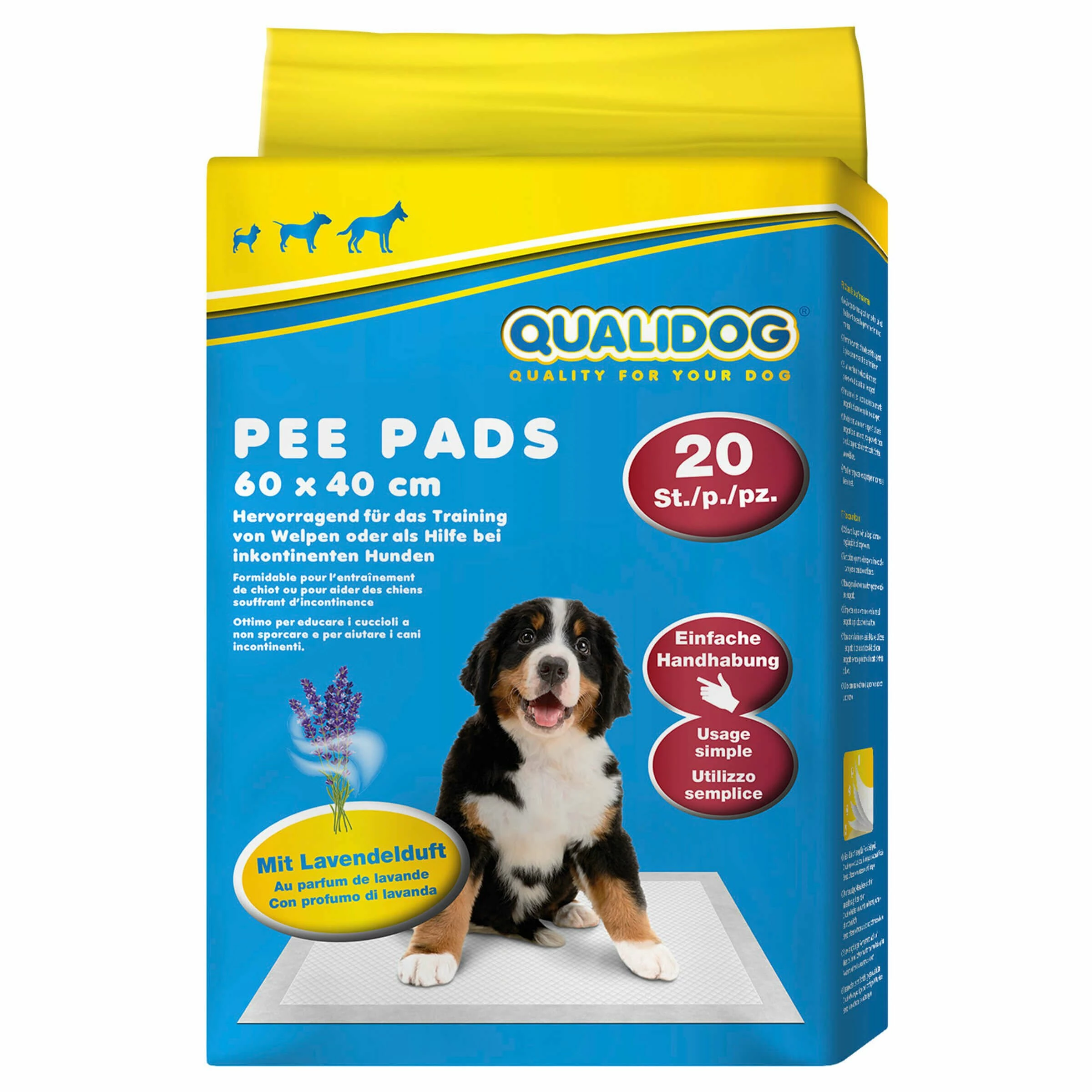 QUALIDOG Puppy Pee Pads Lavendel 5 QUALIDOG Puppy Pee Pads Lavendel – Bild 3
