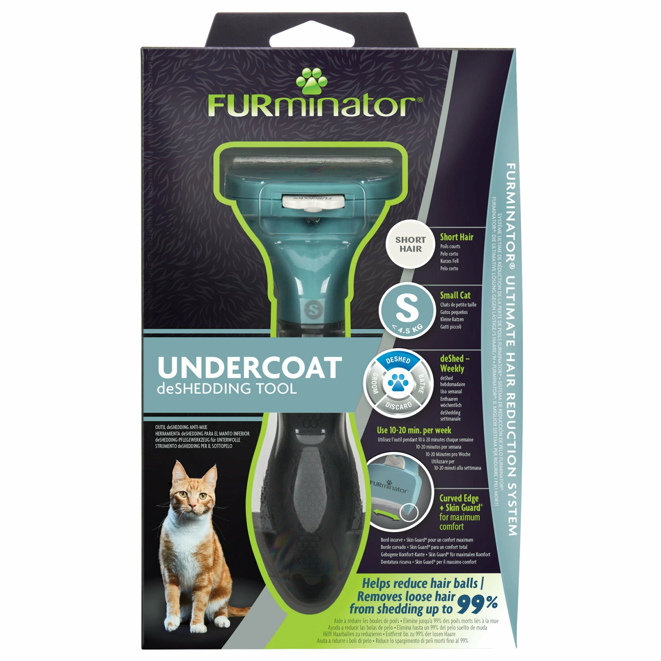 FURminator Short-Hair DeShedding Tool For Cats 6 FURminator Short-Hair DeShedding Tool For Cats – Bild 4