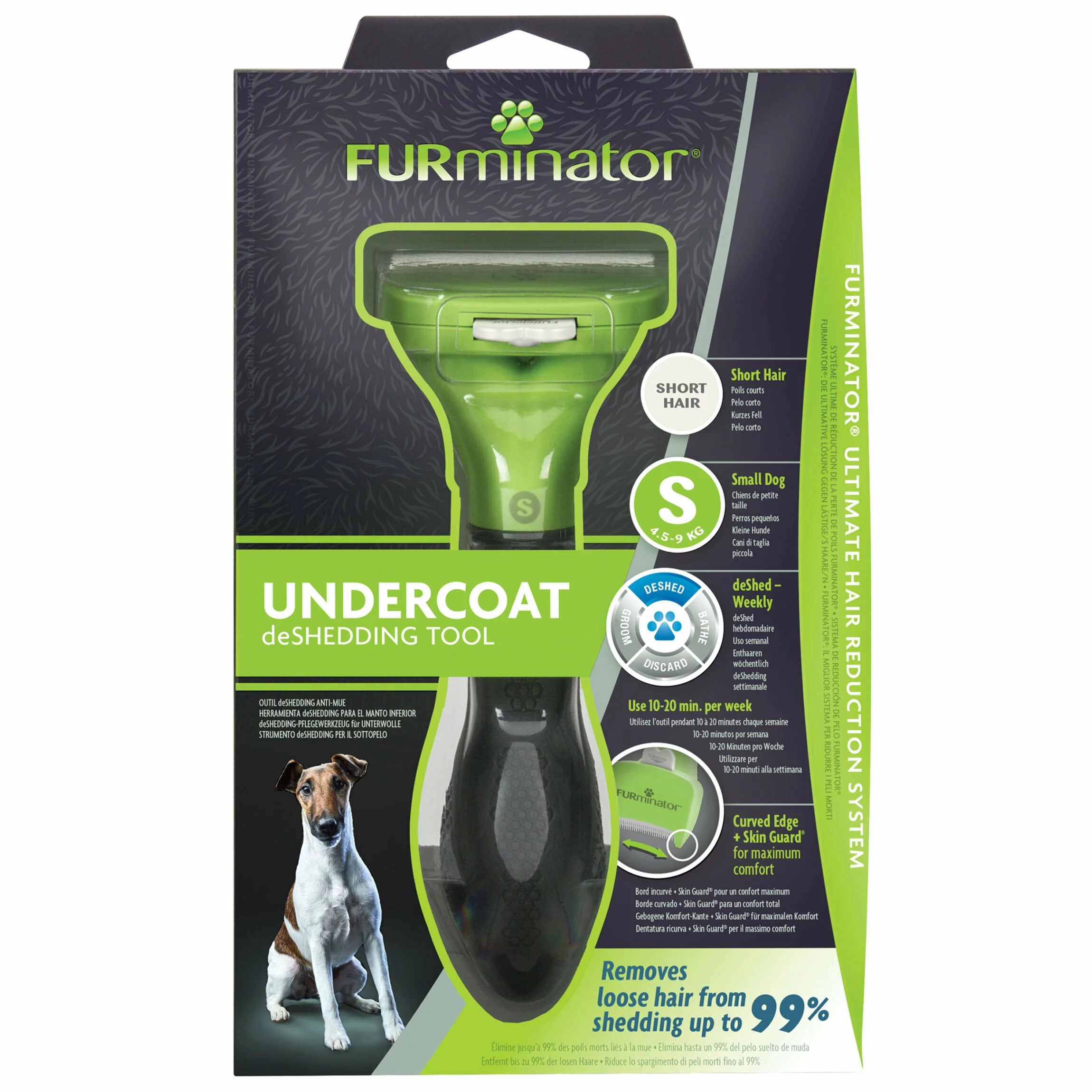 FURminator Short-Hair DeShedding Tool Hund Verschiedene Grössen 8 FURminator Short-Hair DeShedding Tool Hund Verschiedene Grössen – Bild 6