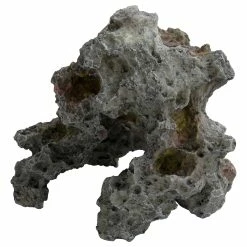 Deep Sea Aquariumdekoration Lochstein Grau